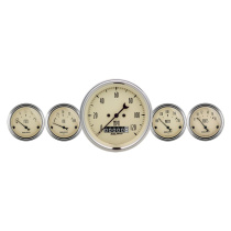 Mätarkit 5st 87mm & 52mm (Elektrisk). SPEEDOMETER ANTIQUE BEIGE